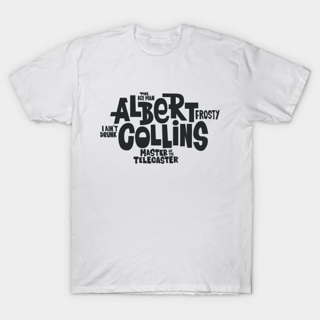 The Ice man -  Albert Collins, the Master of the Telecaster T-Shirt by Boogosh